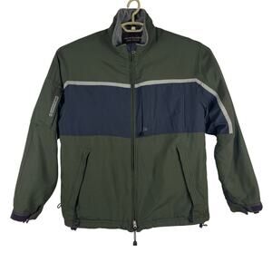 VTG y2k Abercrombie & Fitch Hunter Green Blue Fleece Softshell jacket Men Medium